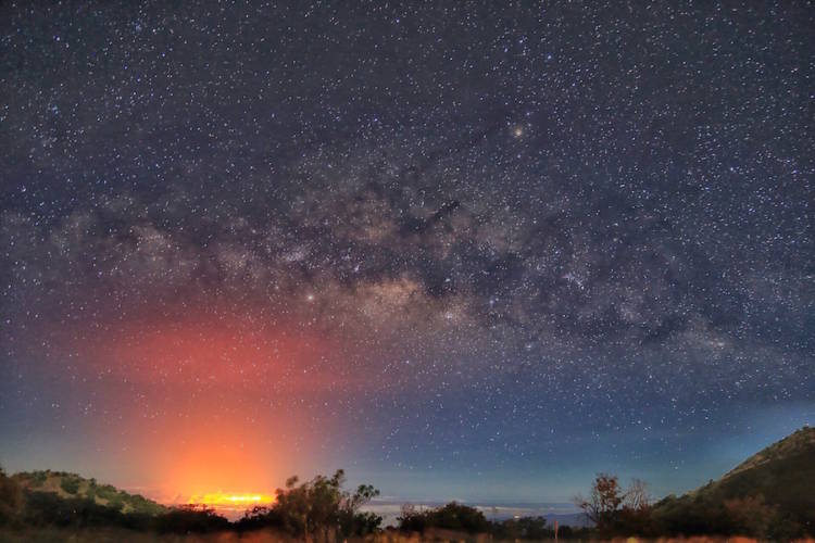 キラウエア火山と星のトワイライトツアー